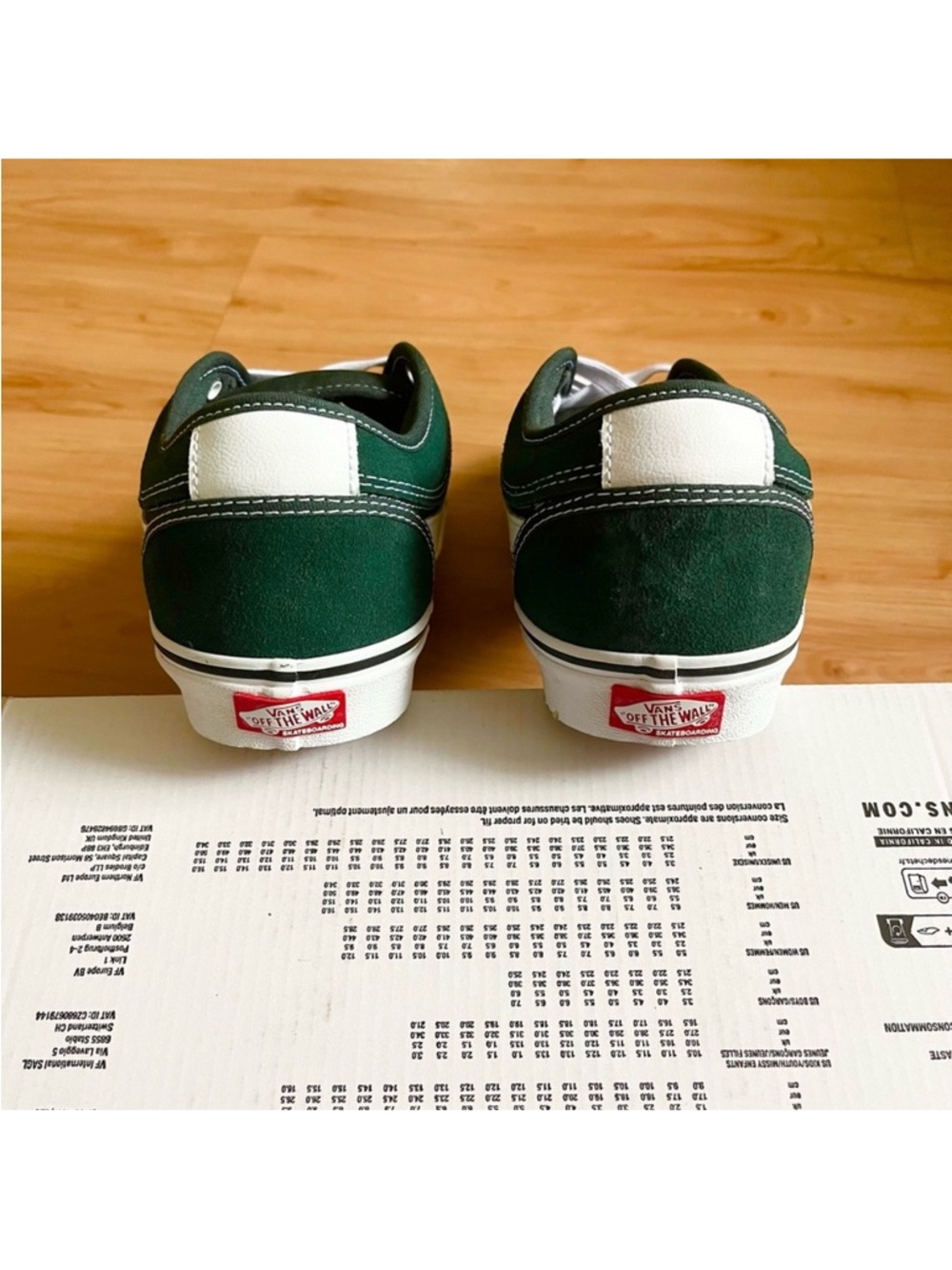 Vans Chukka Low Sidestripe Shoes Green Gables Women 10.0 US Mens 8.5 US - Picture 10 of 13